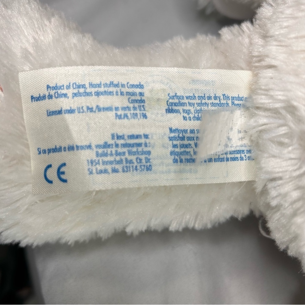 Build-A-Bear White Plush with Rainbow Accents - Picture 9 of 9